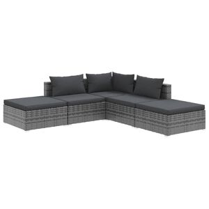vidaXL Garden Lounge Set Grey, Anthracite