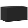 vidaXL Cat Litter Box Enclosure Black Engineered wood 31.5x19.7x17.7 in