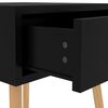 vidaXL Bedside Cabinet High gloss black Engineered wood 15.7 in square