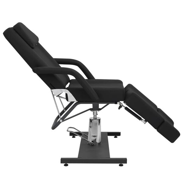 vidaXL Treatment Chair Black Faux Leather Large Adjustable Armrests