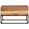 vidaXL Coffee Table Brown Solid Acacia wood Medium Durable