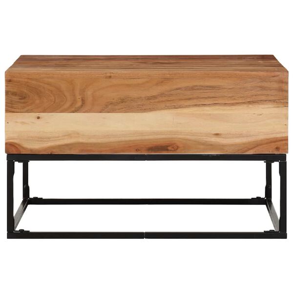 vidaXL Coffee Table Brown Solid Acacia wood Medium Durable