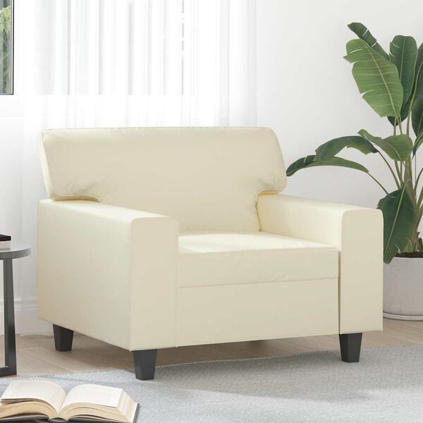 vidaXL Sofa Chair Cream