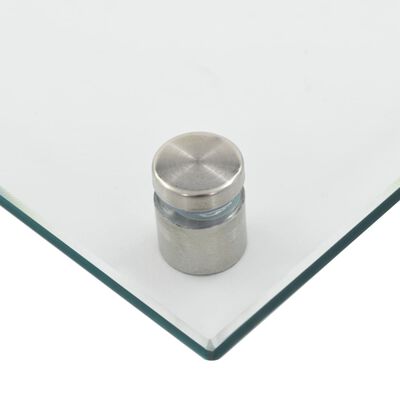 vidaXL Kitchen Backsplash Transparent 39.4"x19.7" Tempered Glass
