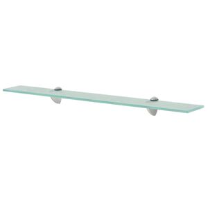vidaXL Floating Shelf Clear Tempered safety glass Medium Floating Shelf