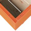 vidaXL Garden Planter Wax Brown Solid Pine Wood Medium Decorative Inlays