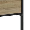 vidaXL Bed Frame Sonoma Oak Steel, Engineered Wood Twin Bed Frame