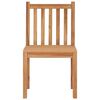 vidaXL Patio Chair Set of 4 Teak Solid Teak Wood Standard Durable