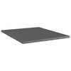 vidaXL Shelf Set of 8 High gloss grey Engineered wood Simplistic Shelf