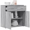 vidaXL Sideboard Gray Sonoma 31.1"x15"x31.5" Engineered Wood