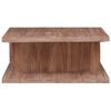 vidaXL Coffee Table Brown Solid Teak Wood 27.6 x 27.6 in Coffee Table
