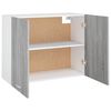 vidaXL Hanging Cabinet Grey Sonoma Engineered Wood 31.5x12.2x23.6 in