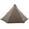 vidaXL Family Tent Tipi 8-Person Brown Waterproof