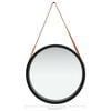 vidaXL Wall Mirror Black and brown