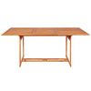 vidaXL Garden Dining Set Warm brown Solid teak wood Standard Stackable