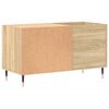 vidaXL Record Cabinet Sonoma oak Engineered wood, Iron Medium