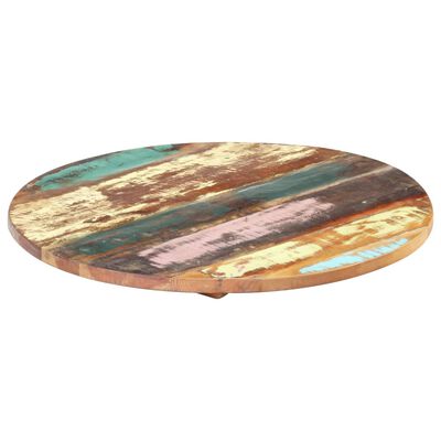 vidaXL Table Top Ø27.6"x(0.98"-1.06") Solid Reclaimed Wood