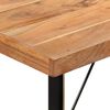 vidaXL Bar Table Natural Wood Solid Acacia wood and Iron 59.1 in long