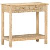 vidaXL Console Table Natural wood Solid Mango Wood 31.5 x 13.8 x 29.1 in