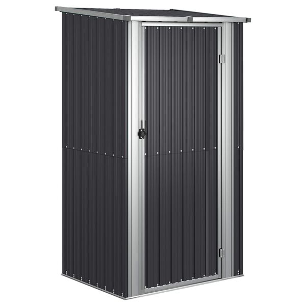 vidaXL Garden Shed Anthracite Galvanized steel 46.7x38.2x82.5 in