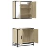 vidaXL Bathroom Furniture Set Sonoma Oak Engineered wood, Metal Standard