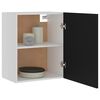 vidaXL Hanging Cabinet Set of 2 Black Engineered Wood Medium