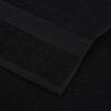 vidaXL Soap Towel Set of 4 Black 100% Cotton 11.8 in x 11.8 in
