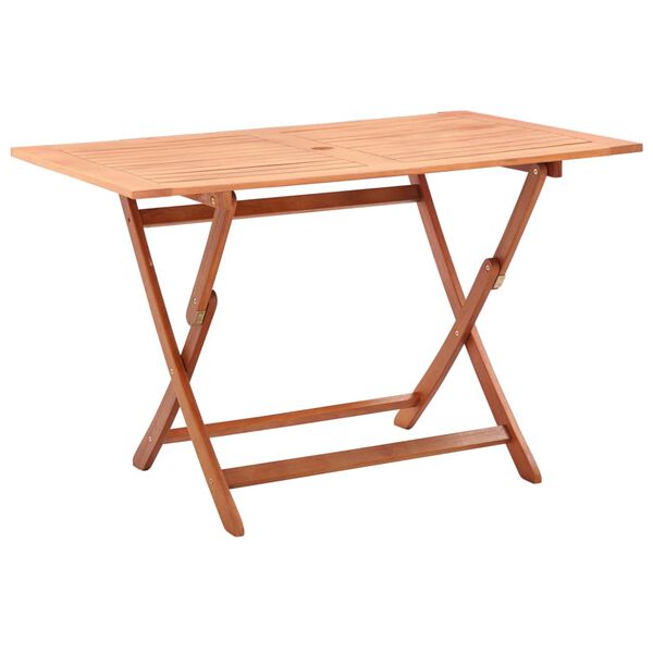vidaXL Garden Table Natural wood Solid eucalyptus wood 47.2x27.6x29.5 in