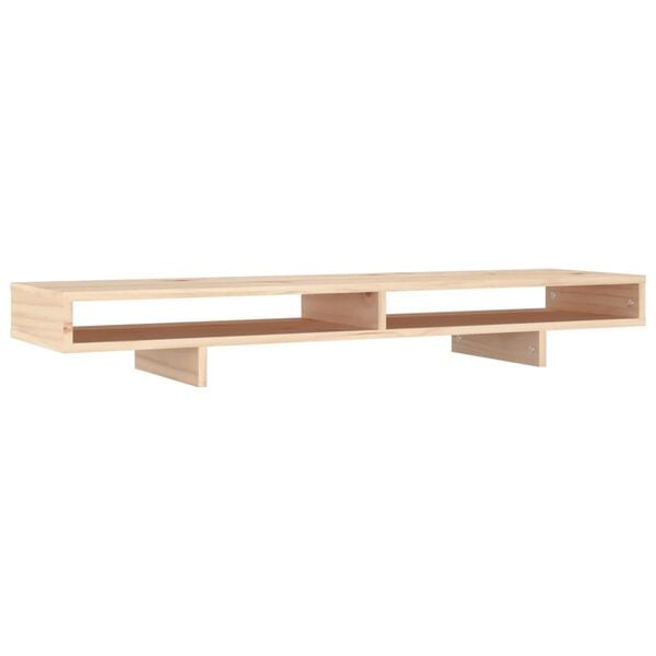 vidaXL Monitor Stand 39.4x10.6x5.5" Solid Wood Pine
