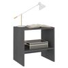vidaXL Bedside Cabinet Set of 2 Grey Solid pine wood Standard