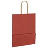 vidaXL Paper Bags 50 pcs with Handles Red 7.1x3.1x8.7"