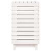 vidaXL Laundry Basket White 34.8"x17.3"x29.9" Solid Wood Pine