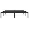 vidaXL Metal Bed Frame without Mattress Black 53.1"x74.8"