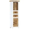 vidaXL Highboard White and Brown Solid mango wood Highboard Rectangular
