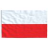 vidaXL Poland Flag Red and White 68D 100% Polyester 35.4 x 59.1 in