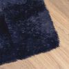 vidaXL Shaggy Rug Navy 100% Polyester 78.7x114.2 in Foldable