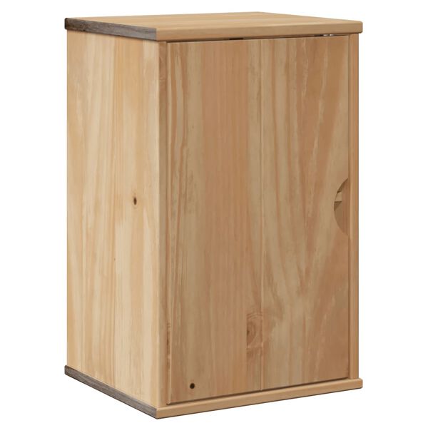 vidaXL Bathroom Wall Cabinet Honey Solid Pine Wood, Engineered Wood