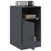 vidaXL Bedside Cabinet Set of 2 Anthracite Cold-rolled steel Medium