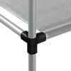vidaXL Storage Rack Grey Iron, Non-woven fabric (100% polyester)