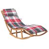 vidaXL Patio Sun Lounger Natural Teak Teak wood Standard