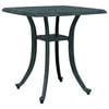 vidaXL Garden Table Green Cast Aluminum Medium Durable Garden Table