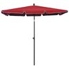 vidaXL Garden Parasol Bordeaux Red 100% Polyester Fabric 82.7 x 55.1 in