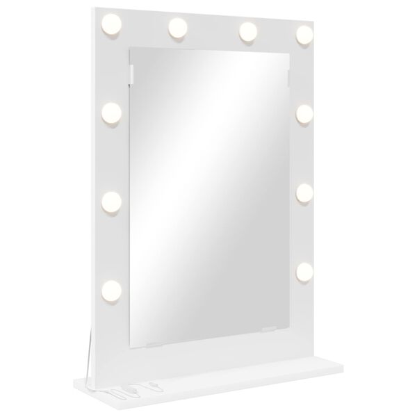 vidaXL Vanity Mirror with Mirror White 27.56 x 19.69 x 7.09 in