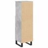 vidaXL Bathroom Cabinet Concrete gray Engineered wood, iron Tall
