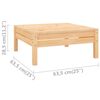 vidaXL Garden Lounge Set Natural Wood Solid pinewood Standard Modular