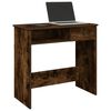 vidaXL Desk Smoked oak Engineered wood Medium Writing Desk Rectangular