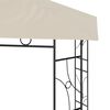 vidaXL Gazebo Cream Steel 9.8x9.8 feet Durable Gazebo Square