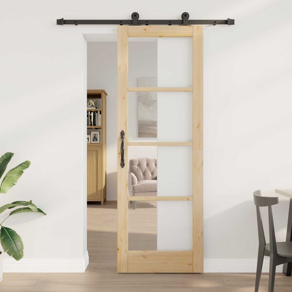 vidaXL Sliding Door ORKDAL Natural 28.94 x 83.07 in