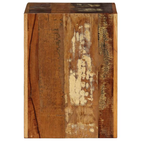 vidaXL Stool Various wood tones Solid Reclaimed Wood Compact Stool