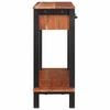 vidaXL Console Table Brown and Black 43.31 x 11.81 x 29.53 in
